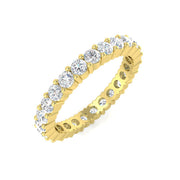 Round Diamond Full Eternity Ring in 10K/14K gold and platinum with certified lab-grown or natural diamonds