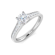 Diamond Hampktead Engagement Ring in 10K/14K gold and platinum with certified lab-grown or natural diamonds