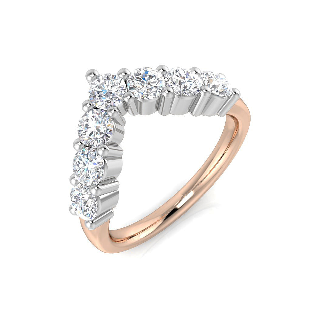 Lab-Grown Diamond Half Eternity Ring Claw Set Wedding Band UK Hallmarked in 10K/14K gold and platinum with certified lab-grown or natural diamonds