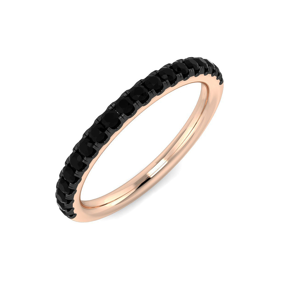 Diamond Half Eternity Ring in 10K/14K gold and platinum with certified lab-grown or natural diamonds