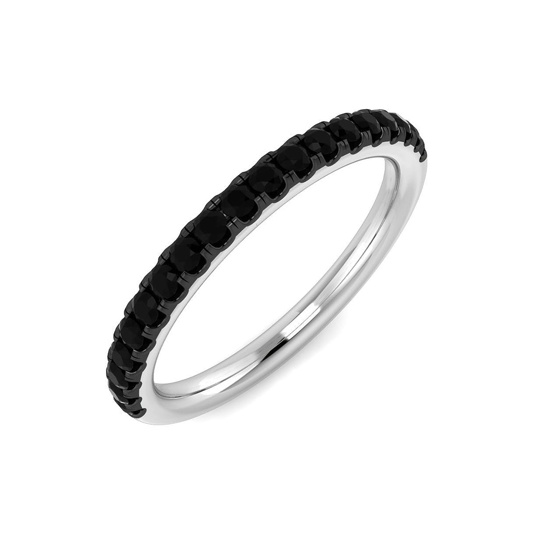 Diamond Half Eternity Ring in 10K/14K gold and platinum with certified lab-grown or natural diamonds