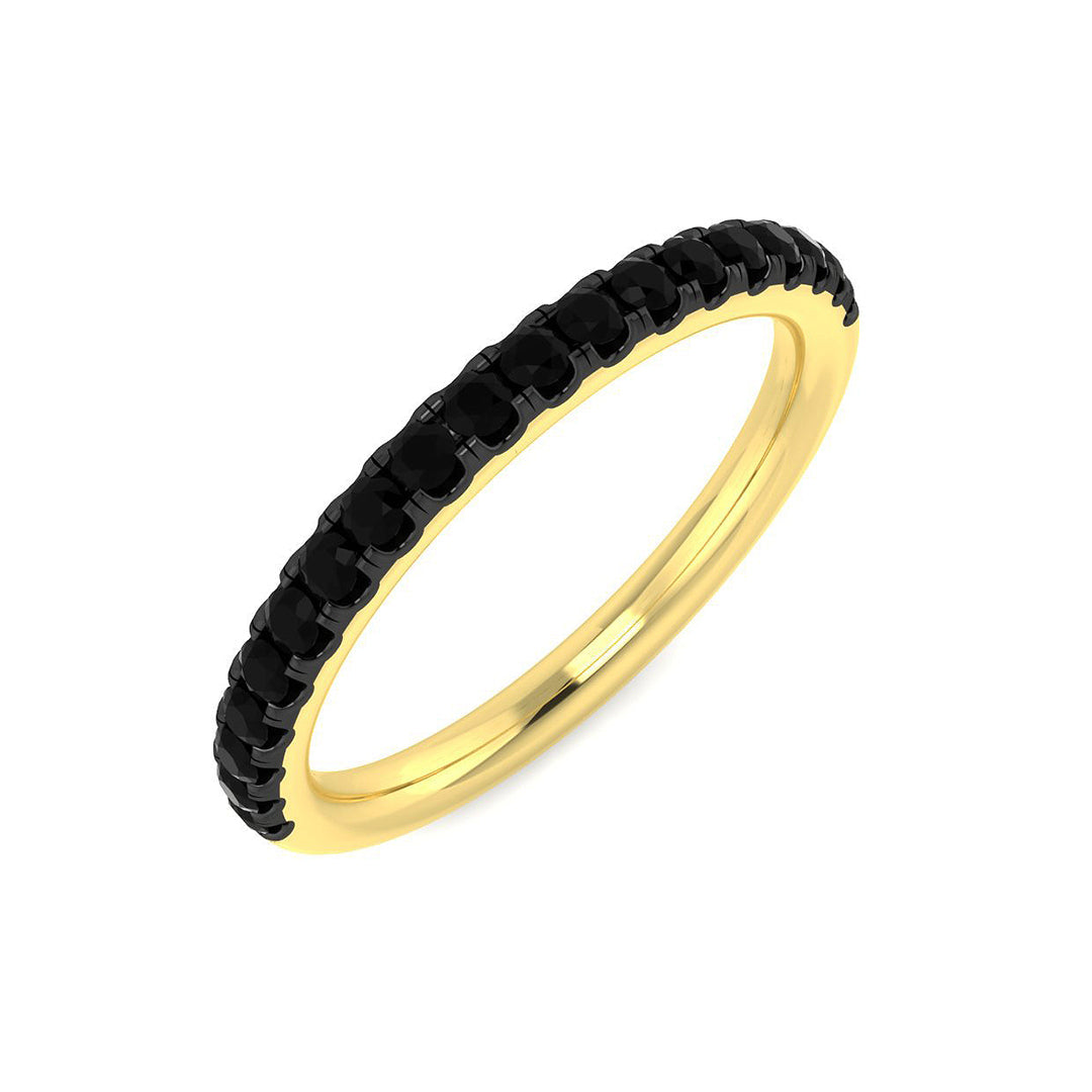 Diamond Half Eternity Ring in 10K/14K gold and platinum with certified lab-grown or natural diamonds