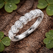 Diamond Eternity Ring in 10K/14K gold and platinum with certified lab-grown or natural diamonds