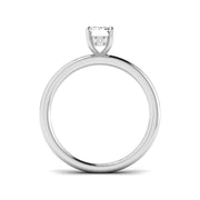 Emerald Cut Diamond Solitaire Engagement Ring in 10K/14K gold and platinum with certified lab-grown or natural diamonds