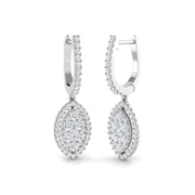 Lupgy Gold Drop & Trilogy Diamond Earrings - 1ct Luxury Jewelry in 10K/14K gold and platinum with certified lab-grown or natural diamonds