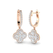 Endon 1.25ct Gold Diamond Shape Earrings - Luxurious Elegance in 10K/14K gold and platinum with certified lab-grown or natural diamonds