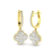 Endon 1.25ct Gold Diamond Shape Earrings - Luxurious Elegance in 10K/14K gold and platinum with certified lab-grown or natural diamonds