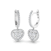 Lurty Luxury Gold Drop & Trilogy Diamond Earrings 0.5ct - 1.25ct in 10K/14K gold and platinum with certified lab-grown or natural diamonds