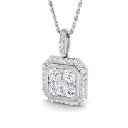 Octagon Diamond Pendant 0.75ct Gold (Without Chain) in 10K/14K gold and platinum with certified lab-grown or natural diamonds