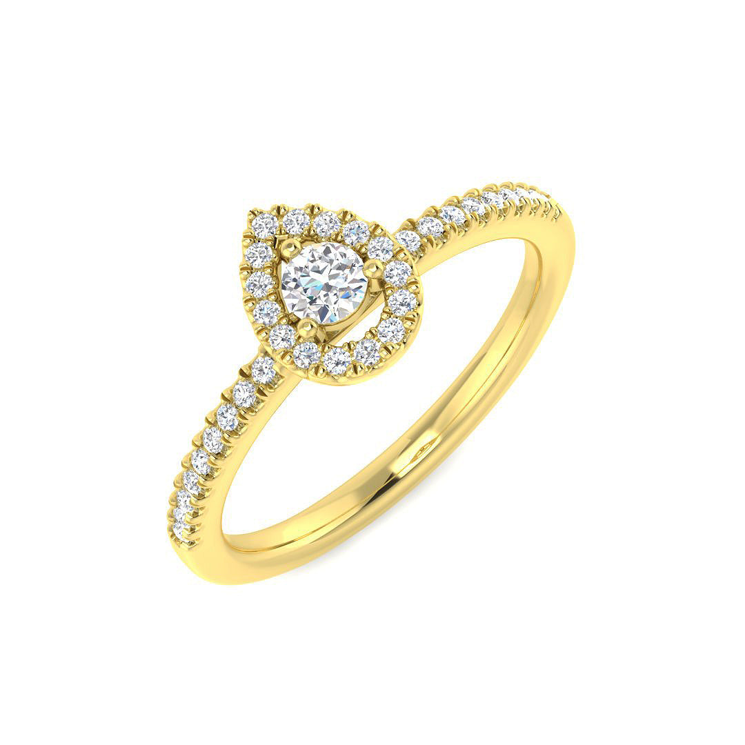 Diamond Ludlow Engagement Ring in 10K/14K gold and platinum with certified lab-grown or natural diamonds