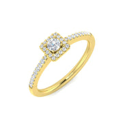 Diamond Duchekk Engagement Ring in 10K/14K gold and platinum with certified lab-grown or natural diamonds