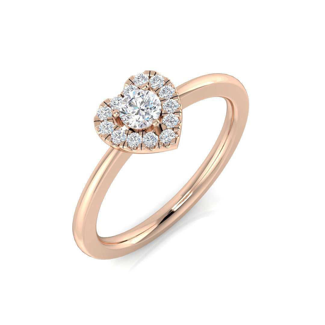 Diamond Highgate Engagement Ring in 10K/14K gold and platinum with certified lab-grown or natural diamonds