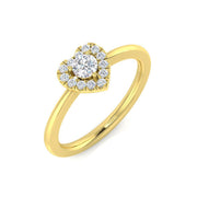 Diamond Highgate Engagement Ring in 10K/14K gold and platinum with certified lab-grown or natural diamonds