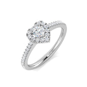 Diamond Cabobbury Engagement Ring in 10K/14K gold and platinum with certified lab-grown or natural diamonds