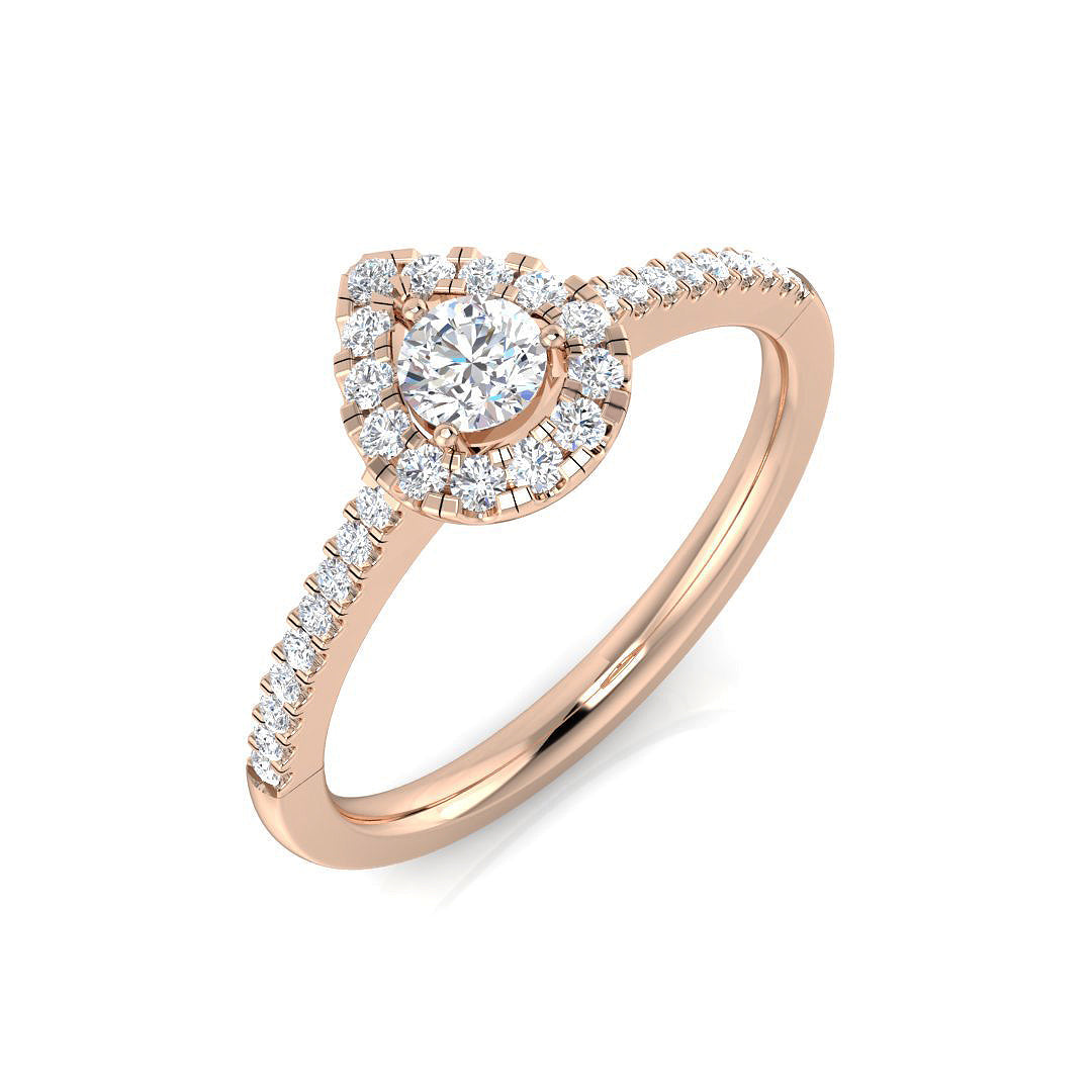Diamond Ludlow Engagement Ring in 10K/14K gold and platinum with certified lab-grown or natural diamonds