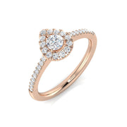 Diamond Ludlow Engagement Ring in 10K/14K gold and platinum with certified lab-grown or natural diamonds