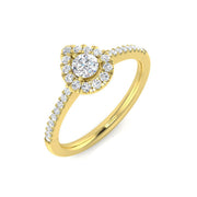 Diamond Ludlow Engagement Ring in 10K/14K gold and platinum with certified lab-grown or natural diamonds