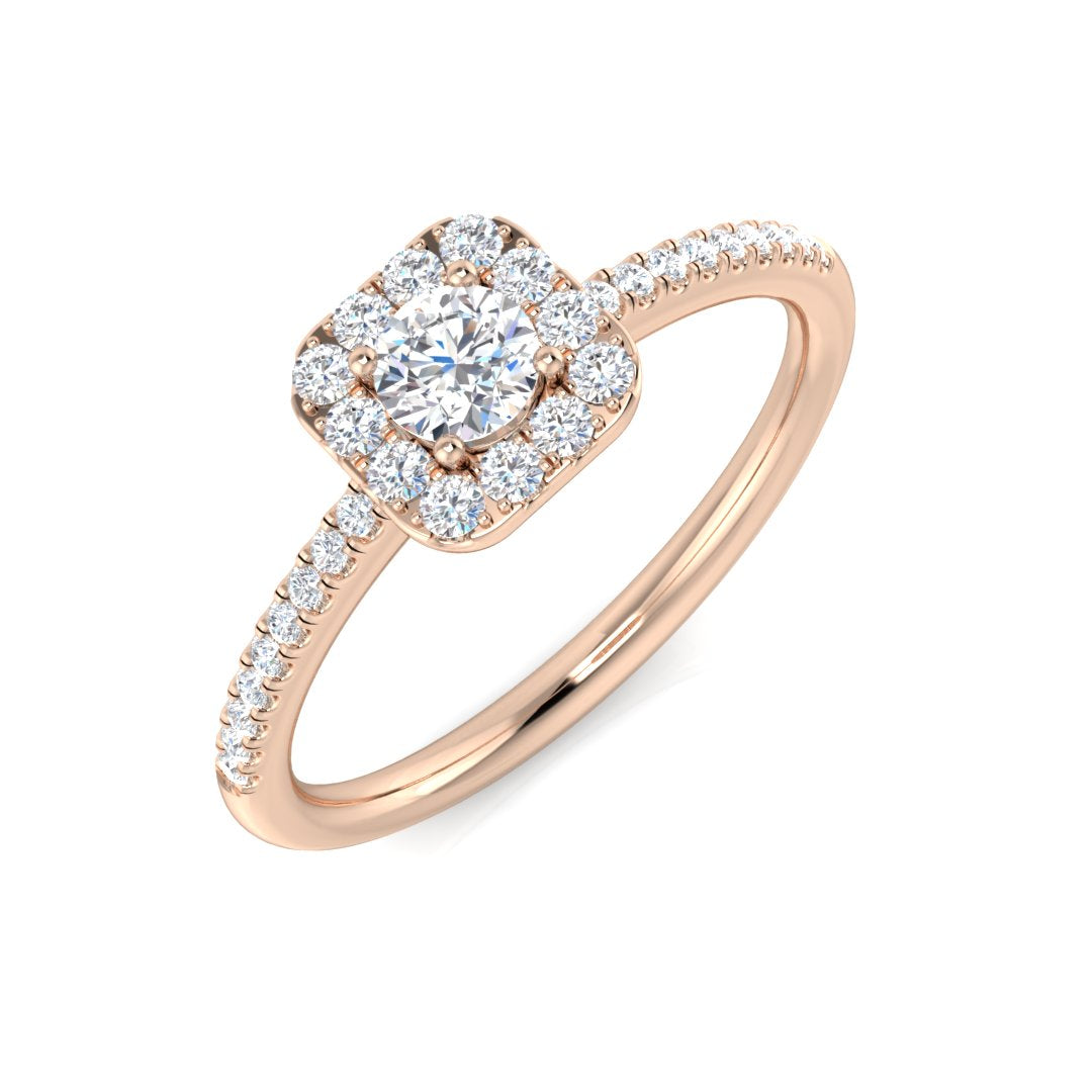 Diamond Duchekk Engagement Ring in 10K/14K gold and platinum with certified lab-grown or natural diamonds