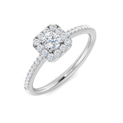 Diamond Duchekk Engagement Ring in 10K/14K gold and platinum with certified lab-grown or natural diamonds