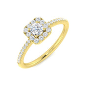 Diamond Duchekk Engagement Ring in 10K/14K gold and platinum with certified lab-grown or natural diamonds