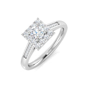 Diamond Crowb Engagement Ring in 10K/14K gold and platinum with certified lab-grown or natural diamonds
