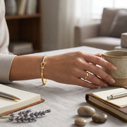 Lab Grown Round Cut Diamond Knot Design Hinged Bangle with Lock in 10K/14K gold and platinum with certified lab-grown or natural diamonds
