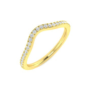 Wishbone Engagement Ring in 10K/14K gold and platinum with certified lab-grown or natural diamonds