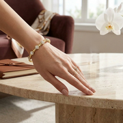 Lab Grown Round Cut Diamond Octagon Design Fancy Bangle in 10K/14K gold and platinum with certified lab-grown or natural diamonds