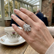 Lab-Grown Diamond Vintage Ring in 10K/14K gold and platinum with certified lab-grown or natural diamonds