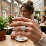 Lab-Grown Diamond Baguette & Round Brilliant Ring in 10K/14K gold and platinum with certified lab-grown or natural diamonds