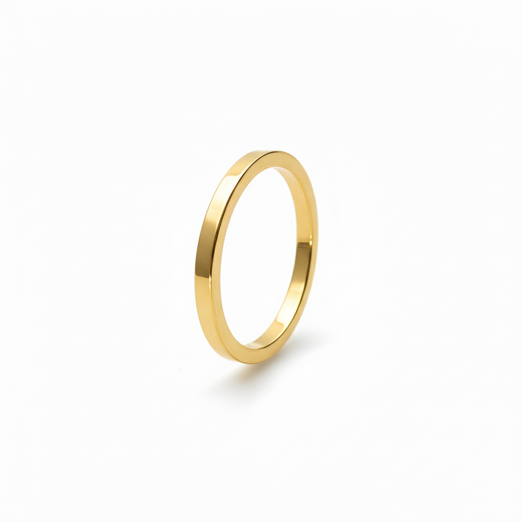 Flat Shape Plain Wedding Band for Women in 10K/14K gold and platinum with certified lab-grown or natural diamonds