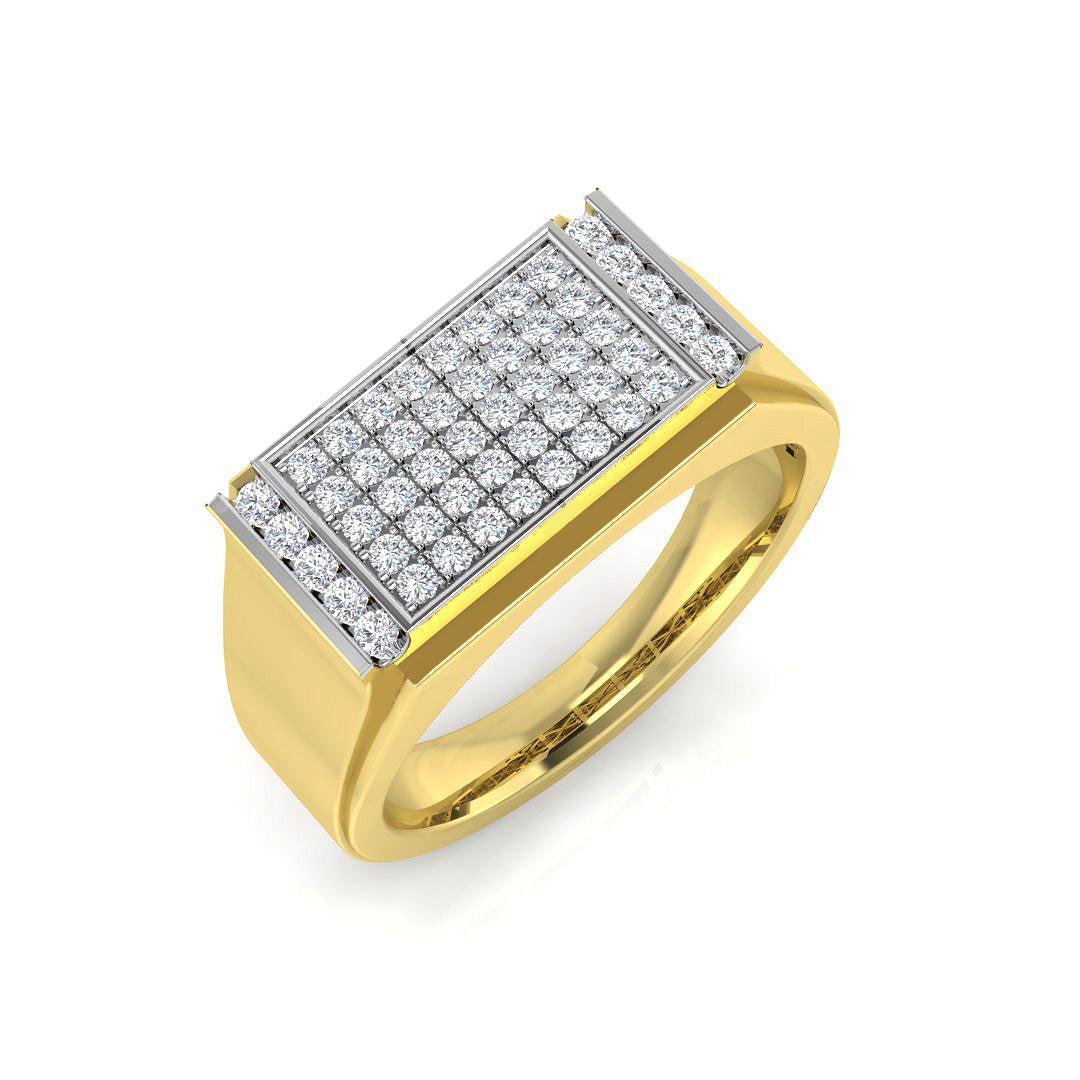 Elegant Men’s Lab Grown Diamond Ring UK in 10K/14K gold and platinum with certified lab-grown or natural diamonds