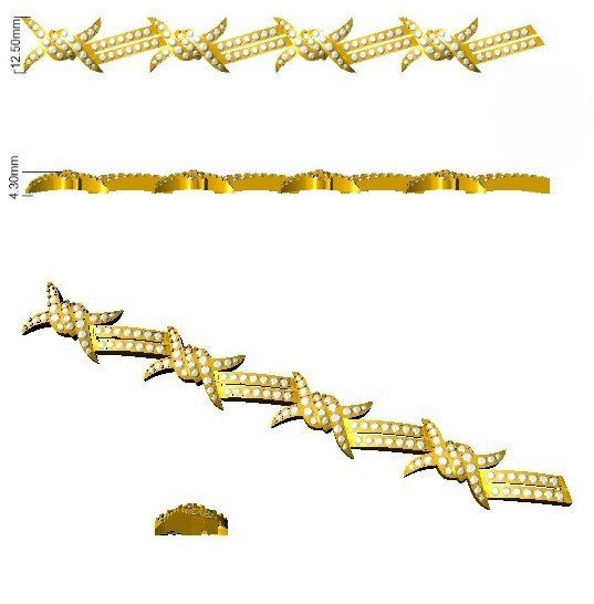 Round Cut Lab Grown Diamond Fancy Designer Bracelet in 10K/14K gold and platinum with certified lab-grown or natural diamonds