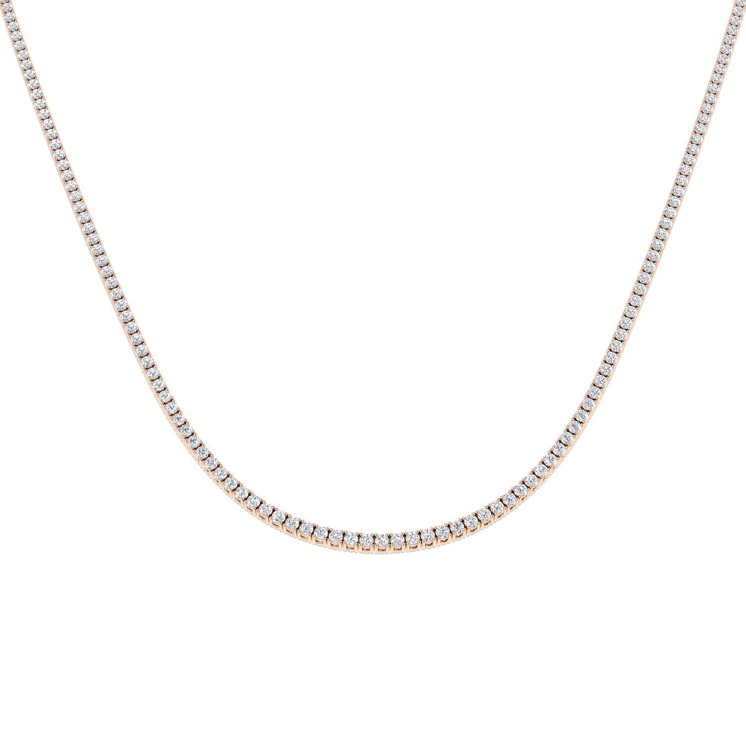 Tennis Necklace Available in 2.5ct to 29ct in 10K/14K gold and platinum with certified lab-grown or natural diamonds