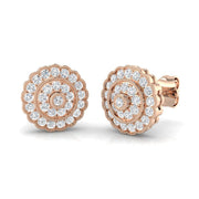 Elegant Vintage Gold Diamond Earrings - 0.5ct Luxury Jewelry in 10K/14K gold and platinum with certified lab-grown or natural diamonds