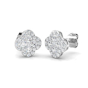 Epspy Gold Clover Diamond Earrings 0.5ct to 1ct - Luxury Jewelry in 10K/14K gold and platinum with certified lab-grown or natural diamonds