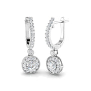 Rusty Gold Diamond Drop & Trilogy Earrings - 1ct Luxury Jewelry in 10K/14K gold and platinum with certified lab-grown or natural diamonds