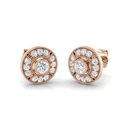 0.50 Ct Vintage Art Deco Diamond Stud Earrings in in 10K/14K gold and platinum with certified lab-grown or natural diamonds