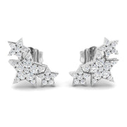 Gold Diamond Crawler Earrings in 10K/14K gold and platinum with certified lab-grown or natural diamonds