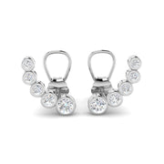 Gold Diamond Crawler Earrings - Elegant 0.33ct Luxury Jewelry in 10K/14K gold and platinum with certified lab-grown or natural diamonds