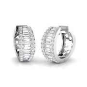 Blair Luxury Gold Diamond Earrings - Baguette & Brilliant 1.5ct-2.5ct in 10K/14K gold and platinum with certified lab-grown or natural diamonds