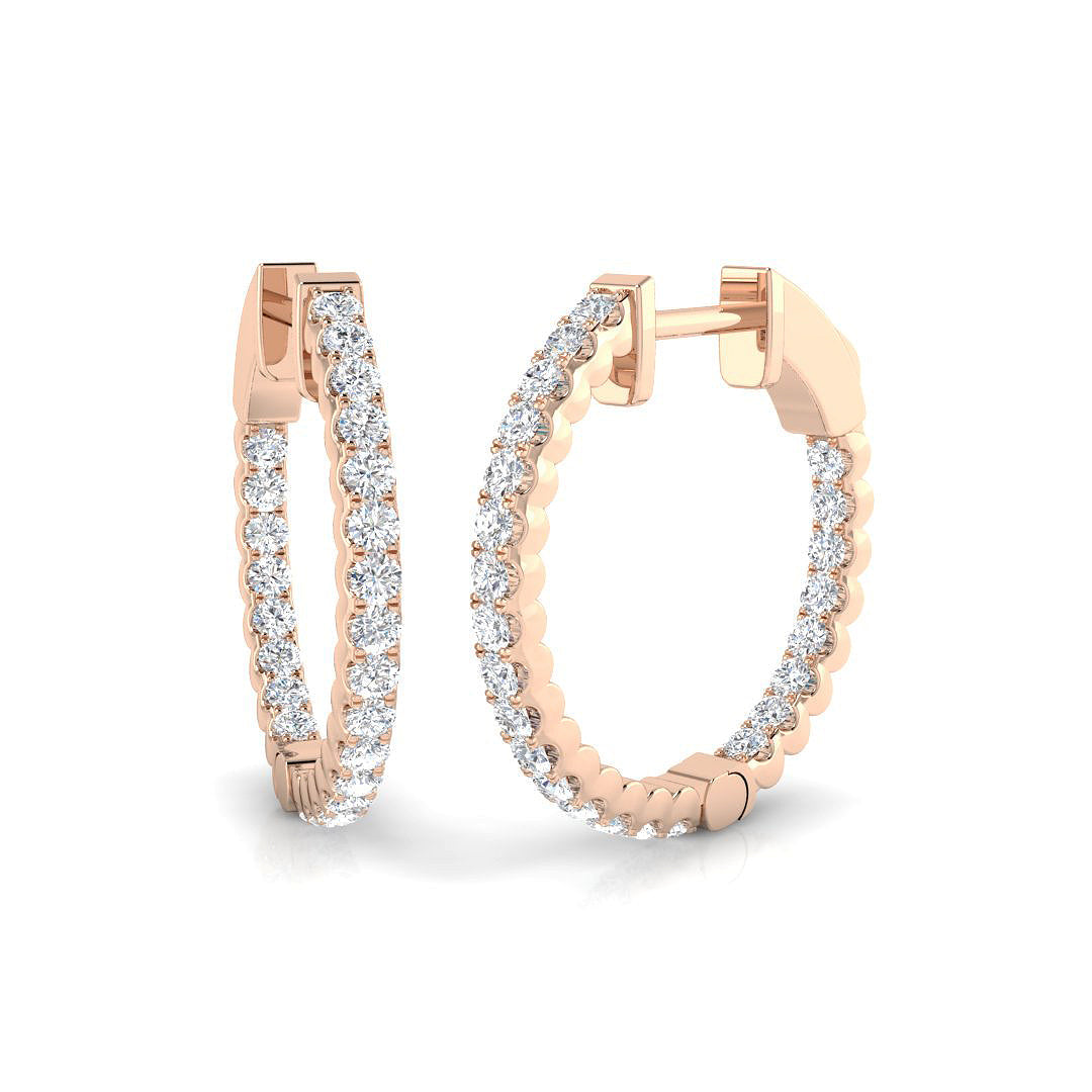 Elegant 1 in 10K/14K gold and platinum with certified lab-grown or natural diamonds