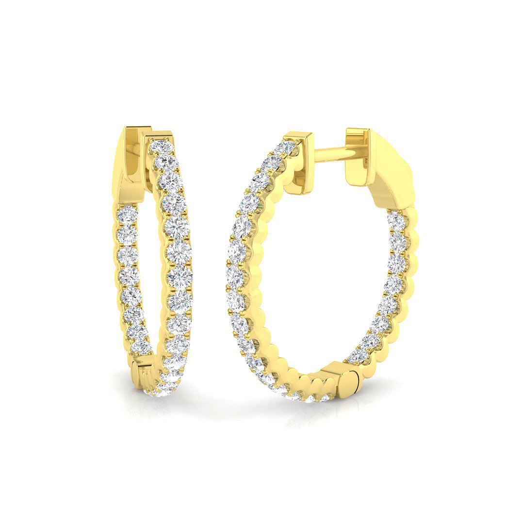 Elegant 1 in 10K/14K gold and platinum with certified lab-grown or natural diamonds