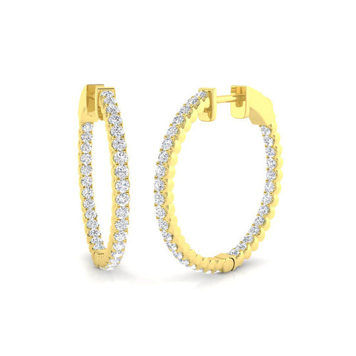 1 in 10K/14K gold and platinum with certified lab-grown or natural diamonds