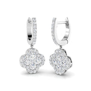 Dayry Clover Diamond Earrings in Gold - 1ct Luxury Jewelry Elegance in 10K/14K gold and platinum with certified lab-grown or natural diamonds