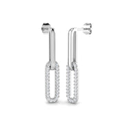 Barney Gold Drop & Trilogy Diamond Earrings - 0.5ct Luxury Jewelry in 10K/14K gold and platinum with certified lab-grown or natural diamonds