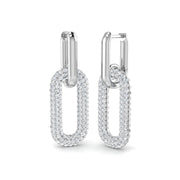 Spunky Gold Drop & Trilogy Diamond Earrings - 1.5ct to 2.5ct Luxury in 10K/14K gold and platinum with certified lab-grown or natural diamonds