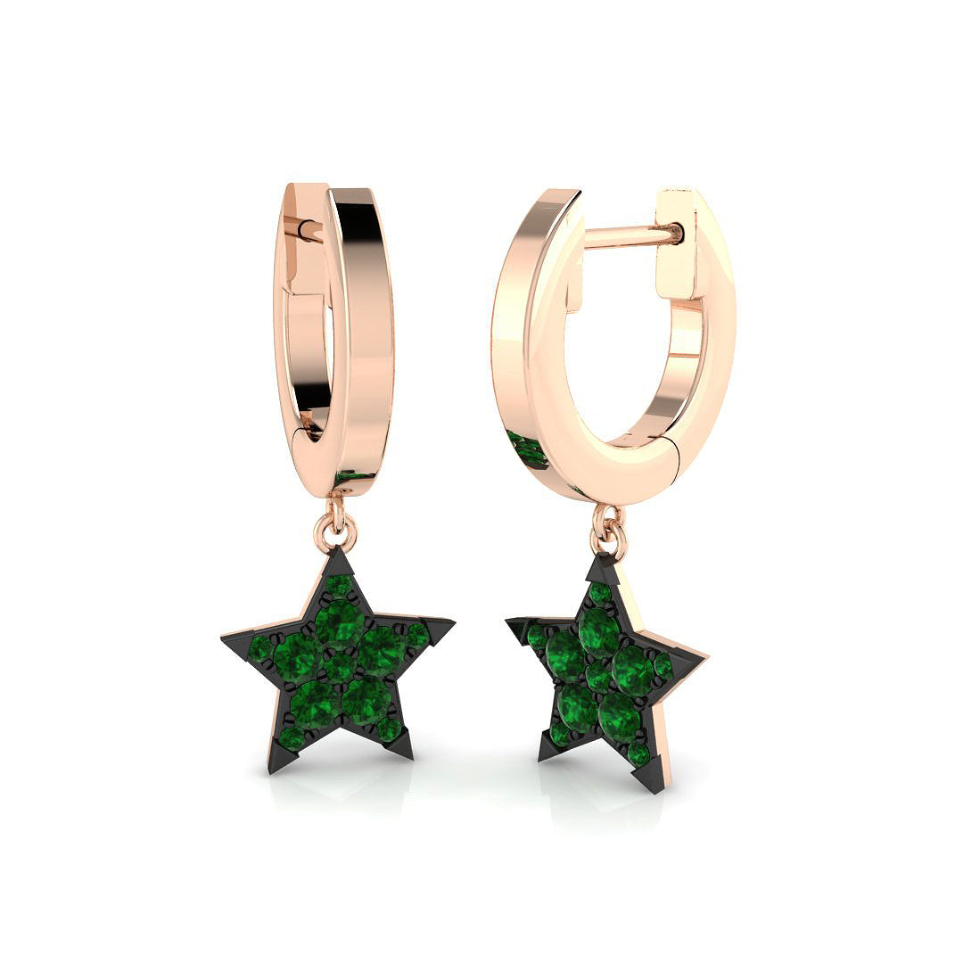 Tulmy Luxury Gold Drop & Trilogy Diamond Earrings - 0.2ct to 0.25ct in 10K/14K gold and platinum with certified lab-grown or natural diamonds
