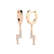 Elegant Tulny Gold Drop & Trilogy Diamond Earrings - 0.1ct Luxury in 10K/14K gold and platinum with certified lab-grown or natural diamonds