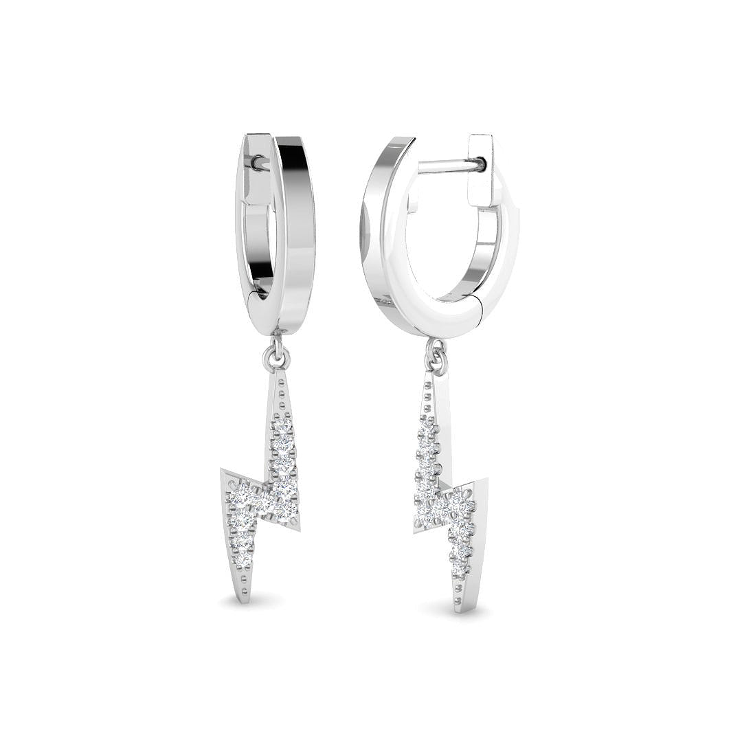 Elegant Tulny Gold Drop & Trilogy Diamond Earrings - 0.1ct Luxury in 10K/14K gold and platinum with certified lab-grown or natural diamonds